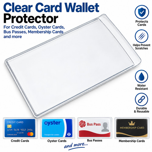 Clear credit card oyster - clear,