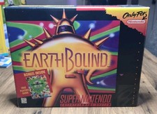 EarthBound SNES NTSC 100% original with players guide and scratch and sniff 