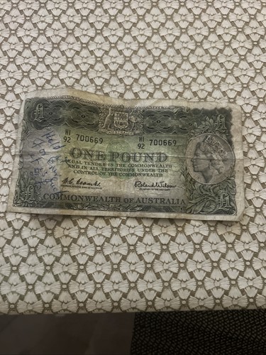 Australian one pound banknote - australian, one-pound