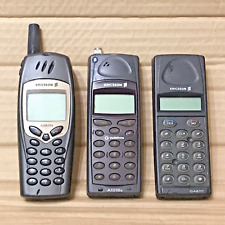 Lot of 3 x Vintage Ericsson Mobile Phone - A2628s, A1018s, GA628