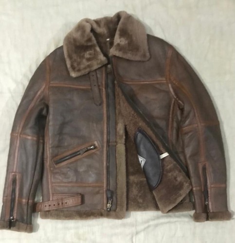 Raf brown mens bomber - b3,