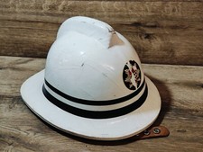 Vintage Fire Brigade/Fireman’s Helmet by Cromwell VGC White 1975 London Brigade