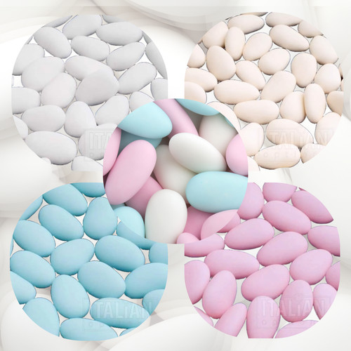 Sugared almonds whole italian - sugared,