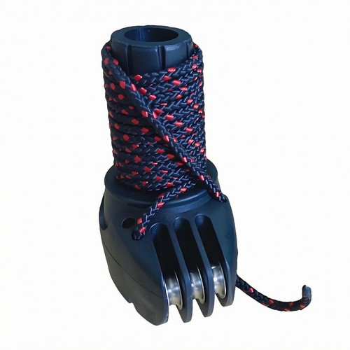 Rope wrapped mast base black - mast,