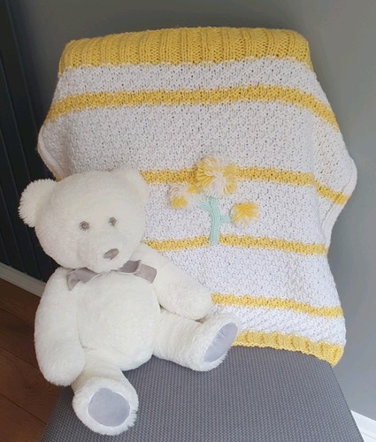 Hand knitted baby - hand, blanket