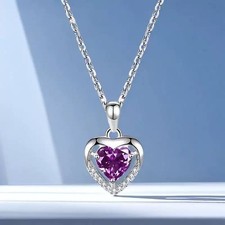 Heart Crystal Pendant 925