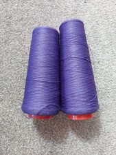 2×Cones Of Overlocker Seam Covering Thread - Purple