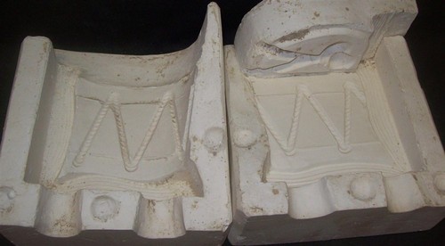 Ceramic mold molds drum - mold,