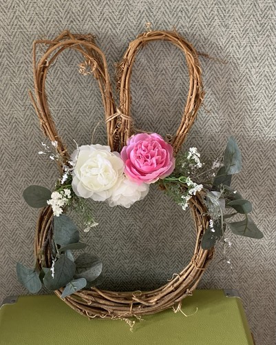 Bunny easter door wreath - bunny,