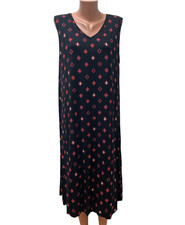 The MASAI Clothing Company Size 2XL / XXL Dress Jersey Dress Black Red Pink Midi