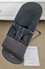 BabyBjorn Bouncer Bliss, Charcoal Grey, 3D Jersey, Good Used Condition, RRP £210