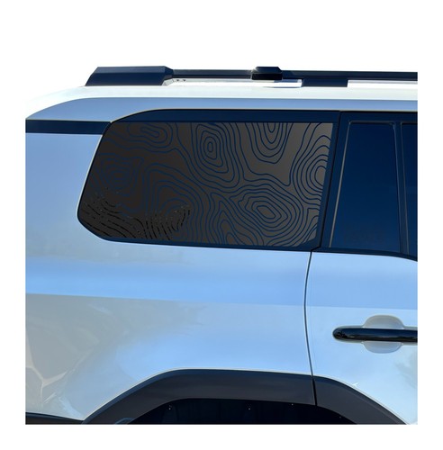 Topography map decal - topography,