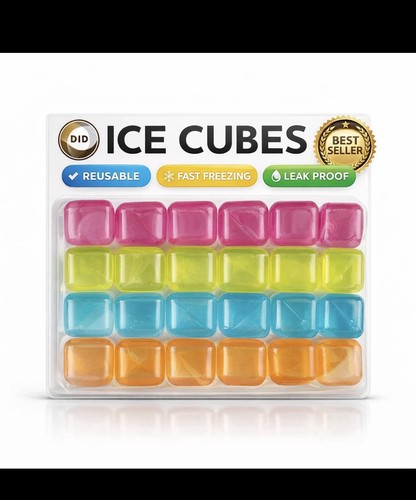 Reusable ice cubes pack - reusable,