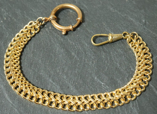 Old golden pocket watch chain - golden,
