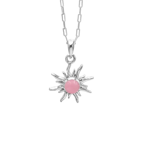 Peruvian pink opal - opal, necklace