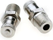2X 1/8" BSP, BSPT, Schrader