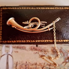 A Victorian stockpin, fox and