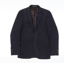 Next Men's Black 34 Regular Fit Single-Breasted Blazer