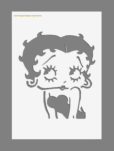 Betty boop mylar stencil - betty,