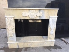 Marble fireplace surround