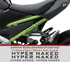 HYPER NAKED Decal Sticker premium 10 year Vinyl FITS KAWASAKI YAMAHA (NON OEM)