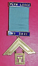 Masonic Past Master's Jewel Plym Lodge No 3821 sterling silver WM PM