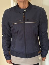 Ixon Ladies Navy Blue Waterproof Textile Motorcycle Jacket Size S