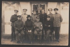 WW1 Military British & Allied Soldiers Priest Real Photo Postcard Red Cross