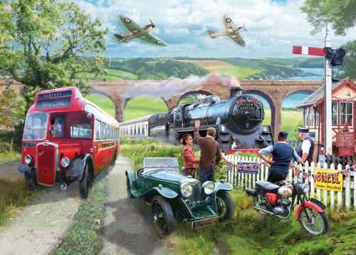 Vintage transport 1000 piece - vintage,