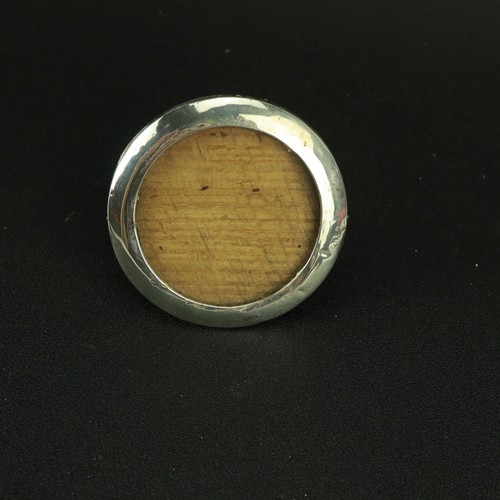 Antique solid silver round - solid,