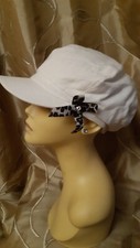 Ladies Cream Peak Cap -