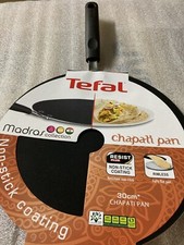 Tefal Chapatti Pan 30cm Madras Collection, Non-Stick  Aluminum - Black