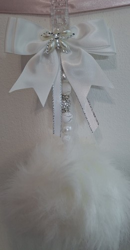 Pram charms new white pom - , **new**white