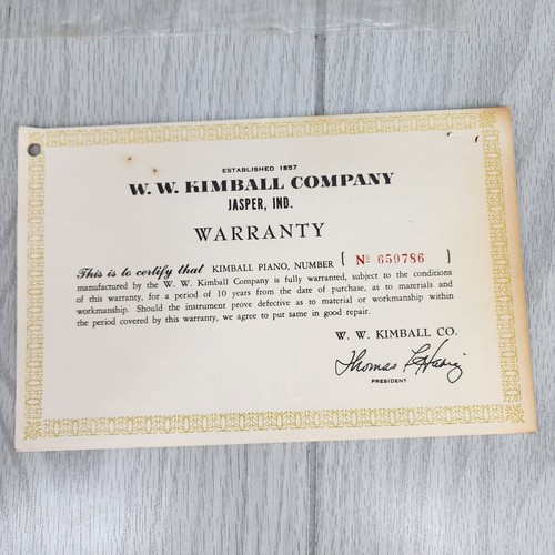 Vintage ephemera kimball - vintage,