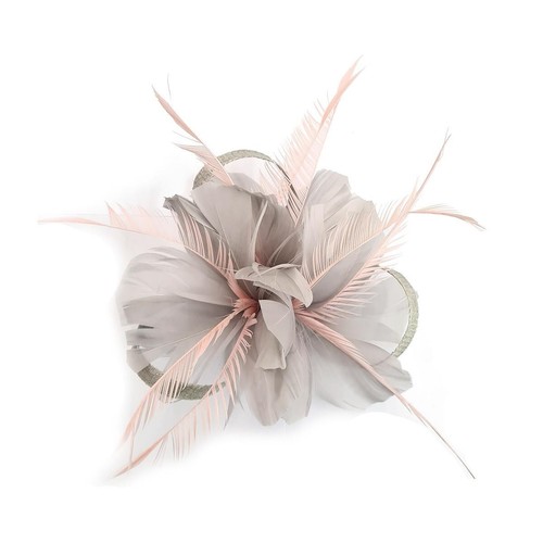 Flower hair clip feathers - flower,