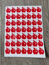 49 x Small Teacher Apple Mug Wine Glass Gift Vinyl Decal Stickers. Card Craft