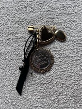 DOLCE & GABBANA Miss Sicily Metal Bag Purse Pendant Chain Necklace Gold 