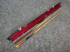 VINTAGE VERY RARE THE CANNON CRUCIBLE Match Cue, 2 piece, with hard case and cue