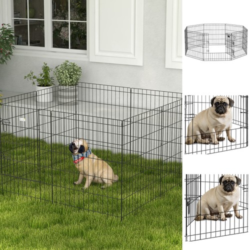 Pawhut pet dog playpen puppy - pawhut,