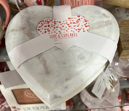 Heart shaped pink marble - heart,