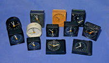 Lot of 12 Braun Quartz Travel Alarm Clocks, 5 Work, 7 Spares/Repair