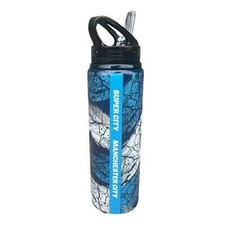 Manchester City FC Water Bottle Aluminium 750ml Flask Football Official License