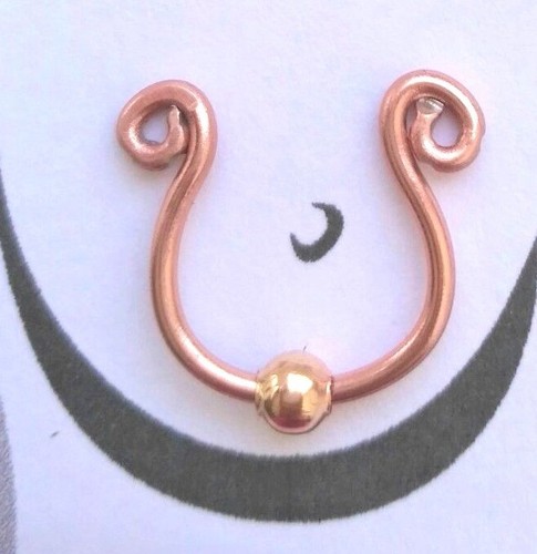 Rose gold nipple ring - 1,