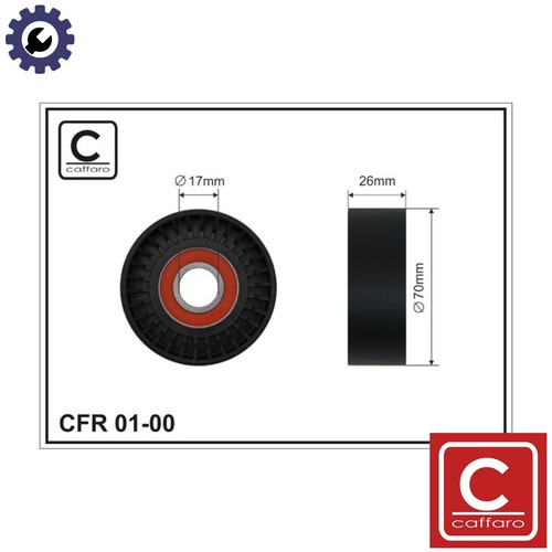 Tensioner pulley vribbed - tensioner,