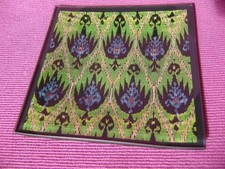 ORTIGIA SICILIA SQUARE GLASS SOAP DISH 11x11cm unused