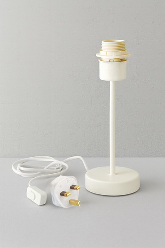 26cm tall white - white, lamp