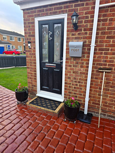 Black upvc front entrance - upvc, door