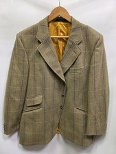 Bladen Original Supasax Check Tweed Hacking Jacket 44S