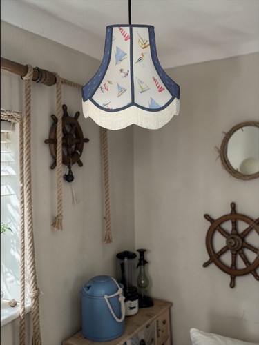 Nautical padstow fabric table - nautical,