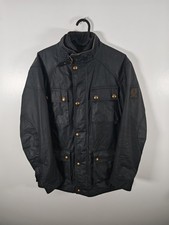 Belstaff Roadmaster Wax Motorcycle Jacket Men's Size 48/Medium Icon Liner Black